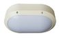 Wall Mounted Oval IP65 White Bulkhead Outdoor Light 10w 800 Lumen High Brightness ผู้ผลิต